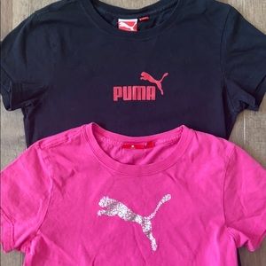 Lot of 2  - Puma T-shirts cap sleeve Med